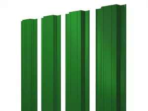 Евроштакетник прямоугольный 100 0,5 РЕ RAL 6029 (И)