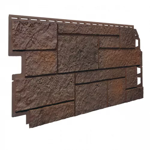 Панель отделочная Solid Sand Stone Dark Brown 10шт уп
