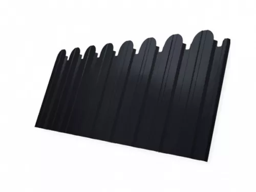 Профнастил С10В ОН РЕ-foil RAL 7024 фигурный (GL)