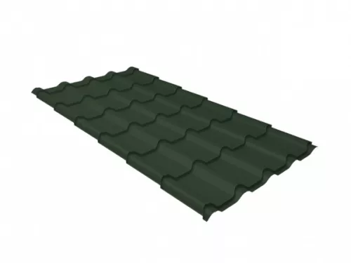Металлочерепица Kamea 0.5 Velur20-foil RAL 6020 (GL)