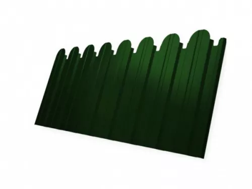 Профнастил С10В ОН РЕ-foil RAL 6002 фигурный (GL)