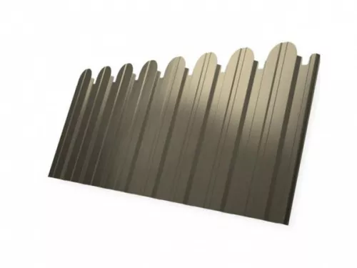 Профнастил С10В ОН РЕ-foil RAL 1015 фигурный (GL)