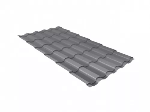 Металлочерепица Кредо 0,5 Satin-foil RAL 7004 (GL)