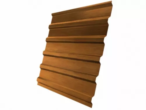 Профнастил С20R ОН PT-Twincolor-foil  Golden Wood (GL)